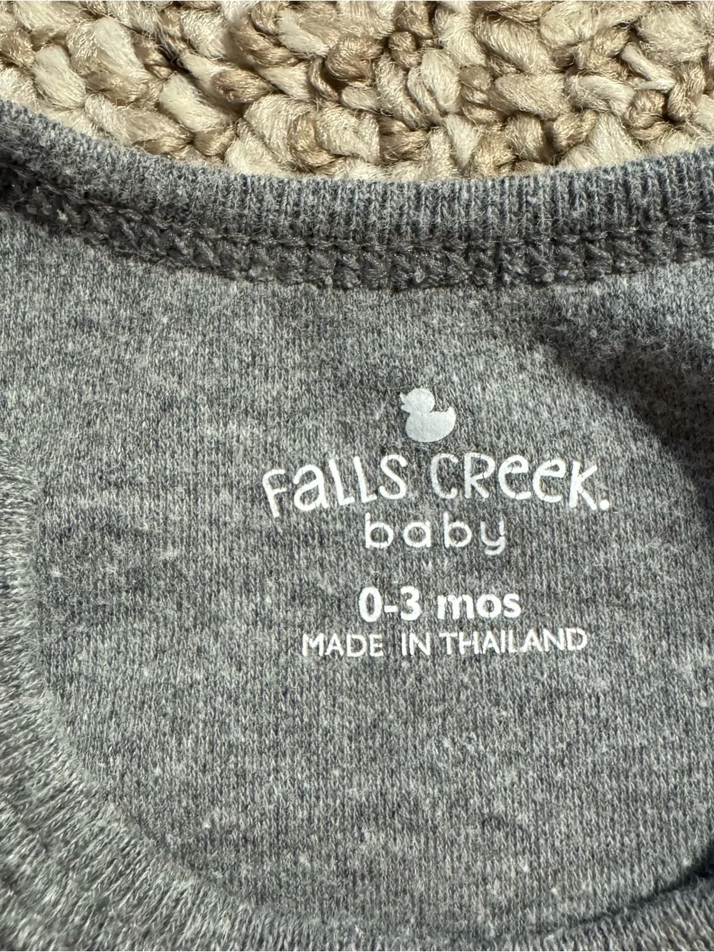 Falls Creek Baby Free Hugs Hedgehog Porcupine Bodysuit Gray Unisex 0-3 Months